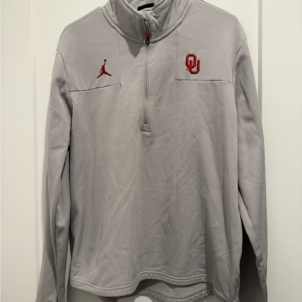 Men’s Jordan Brand Oklahoma Sooners Coaches Half-Zip Jacket